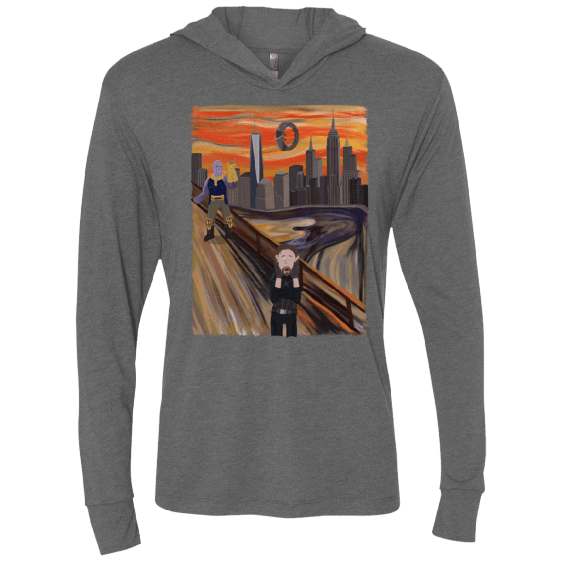 T-Shirts Premium Heather / X-Small Captain Scream Triblend Long Sleeve Hoodie Tee