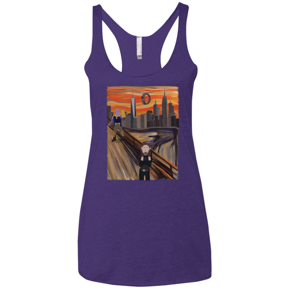 T-Shirts Purple Rush / X-Small Captain Scream Women's Triblend Racerback Tank