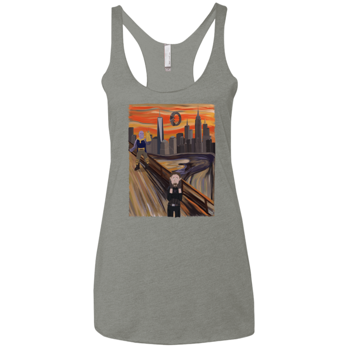 T-Shirts Venetian Grey / X-Small Captain Scream Women's Triblend Racerback Tank