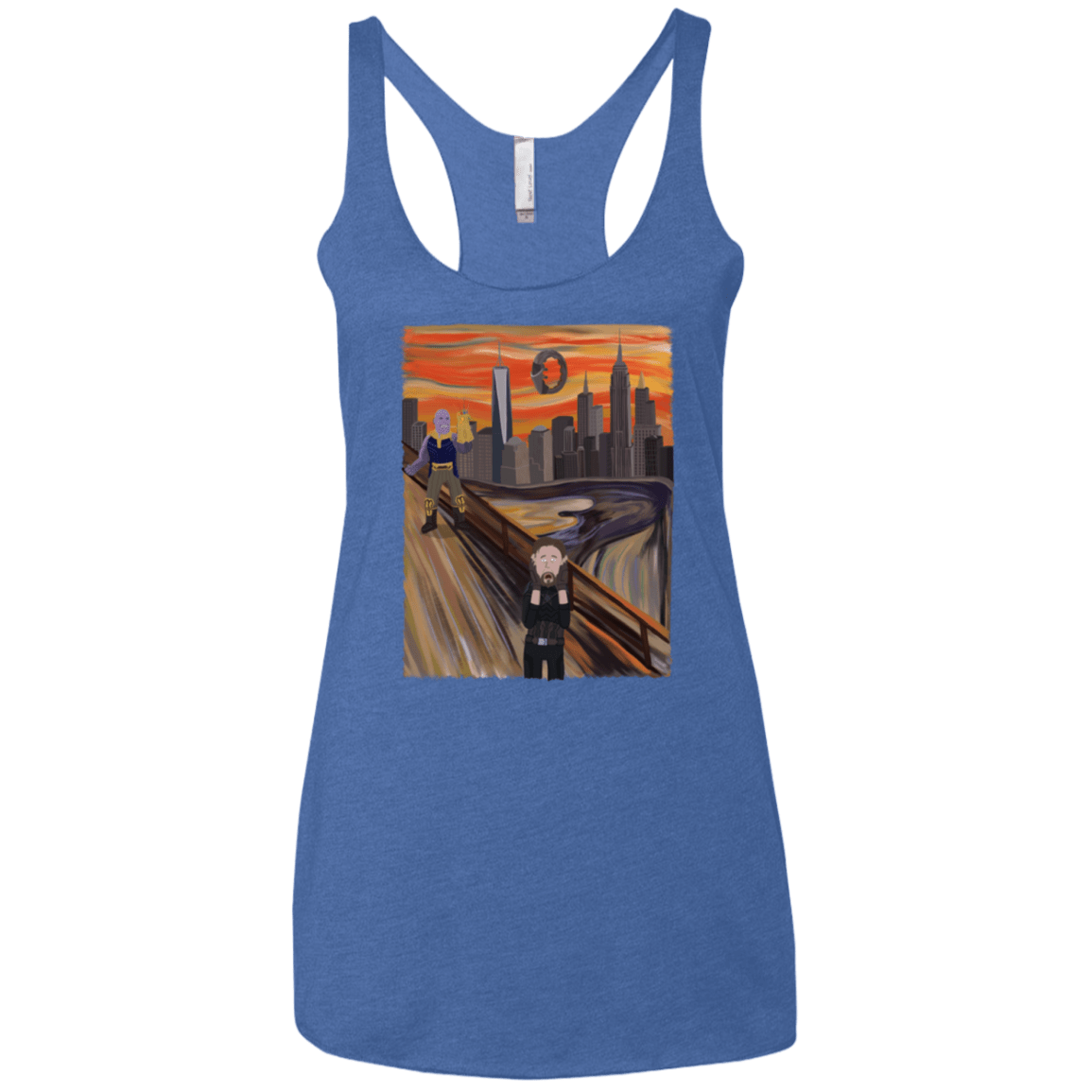 T-Shirts Vintage Royal / X-Small Captain Scream Women's Triblend Racerback Tank