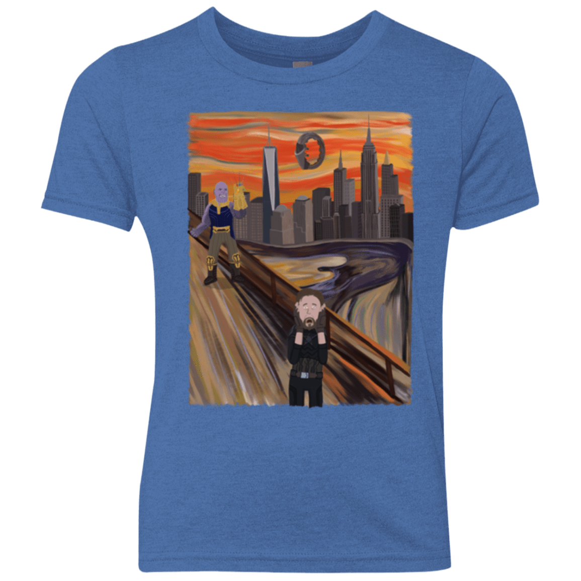T-Shirts Vintage Royal / YXS Captain Scream Youth Triblend T-Shirt