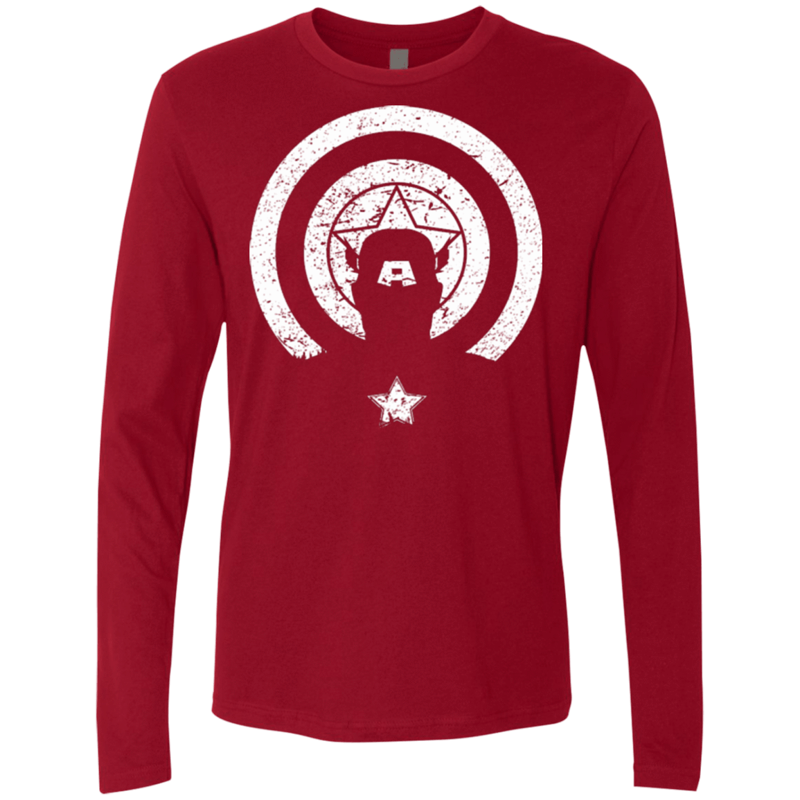 T-Shirts Cardinal / Small Captain Shadow Men's Premium Long Sleeve