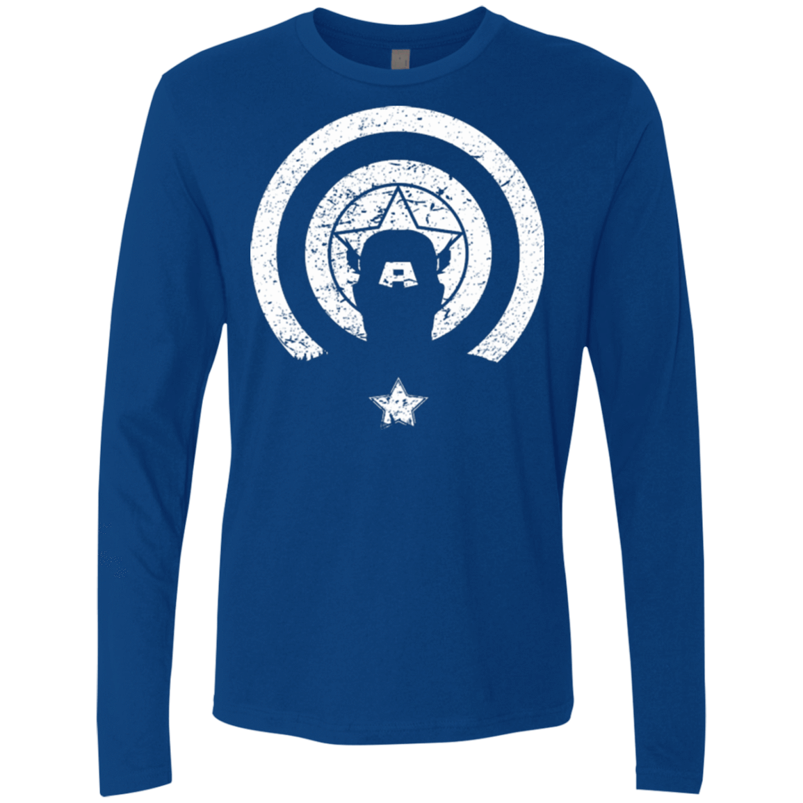 T-Shirts Royal / Small Captain Shadow Men's Premium Long Sleeve