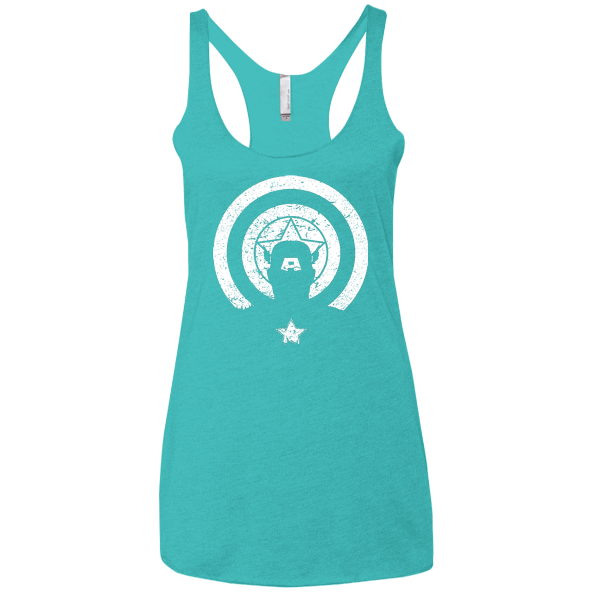 T-Shirts Tahiti Blue / X-Small Captain Shadow Women's Triblend Racerback Tank
