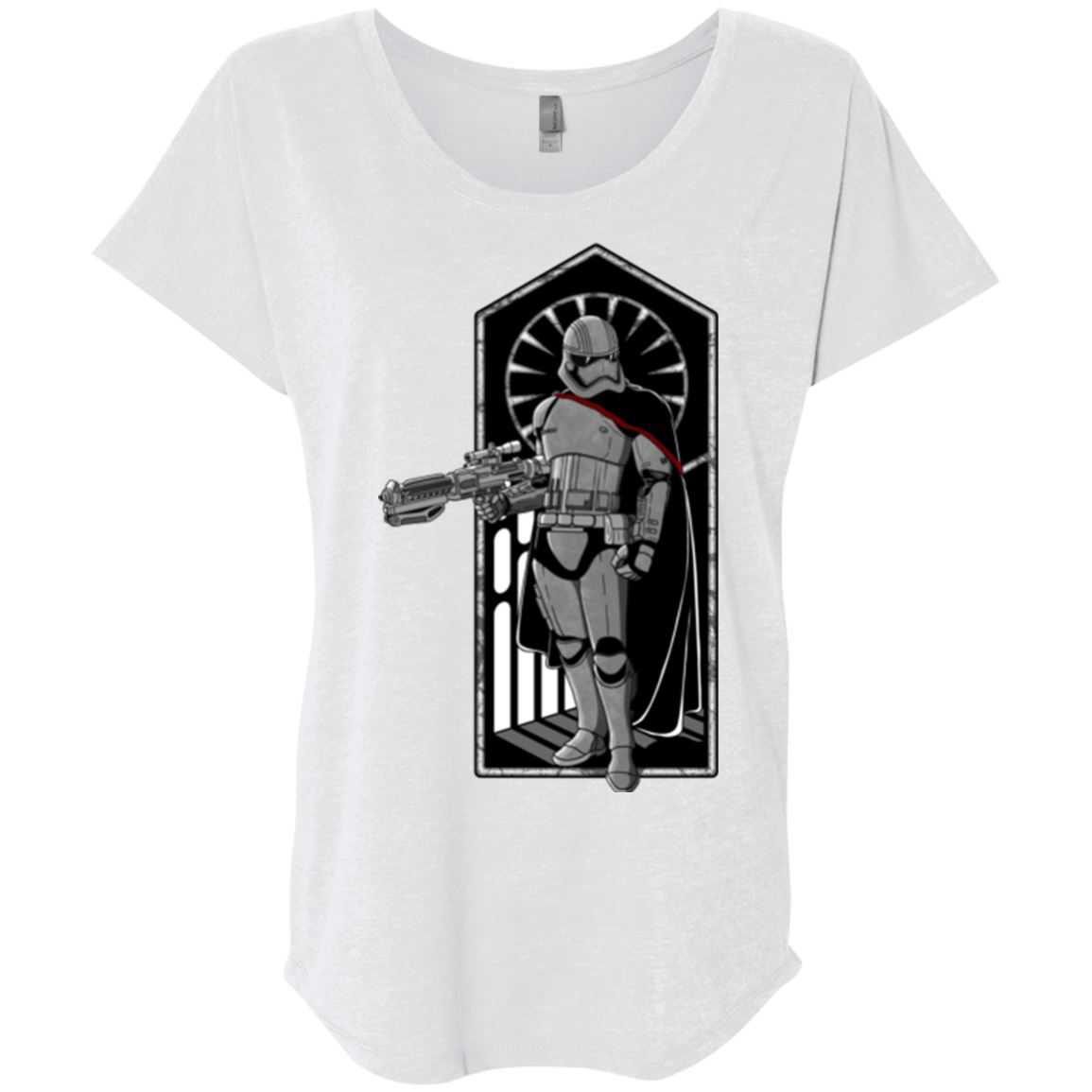 T-Shirts Heather White / X-Small Captain Triblend Dolman Sleeve