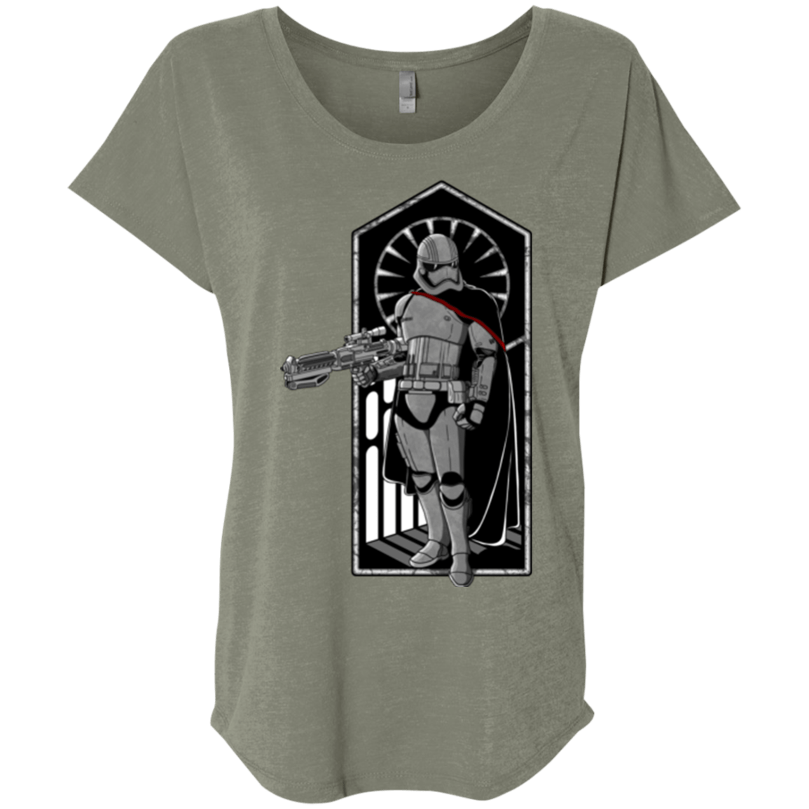 T-Shirts Venetian Grey / X-Small Captain Triblend Dolman Sleeve