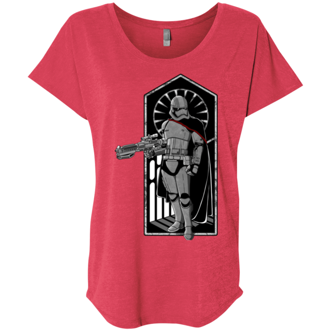 T-Shirts Vintage Red / X-Small Captain Triblend Dolman Sleeve