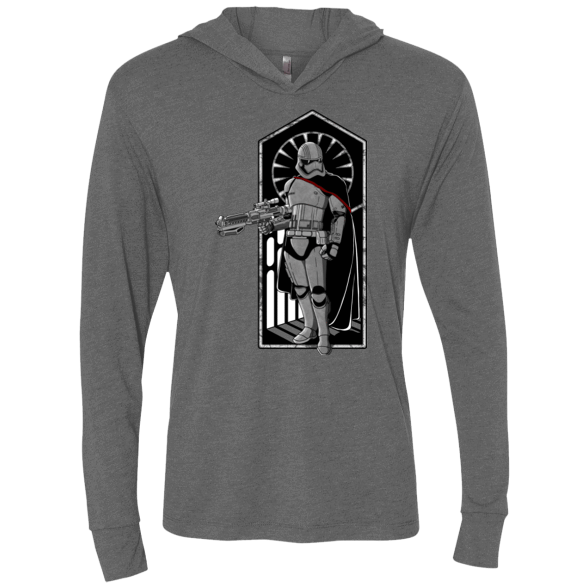 T-Shirts Premium Heather / X-Small Captain Triblend Long Sleeve Hoodie Tee