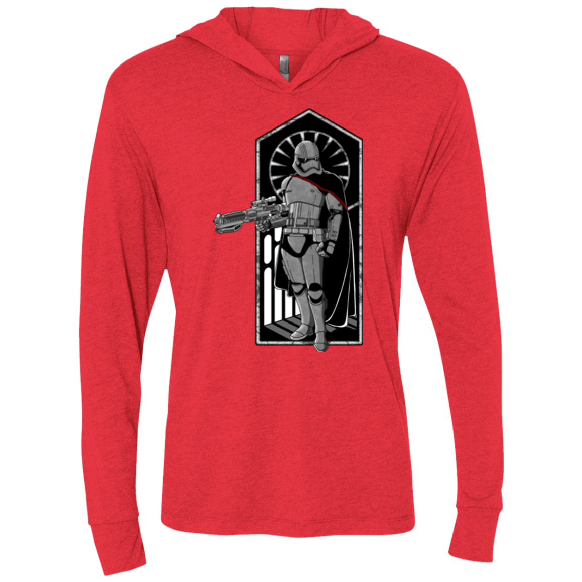 T-Shirts Vintage Red / X-Small Captain Triblend Long Sleeve Hoodie Tee