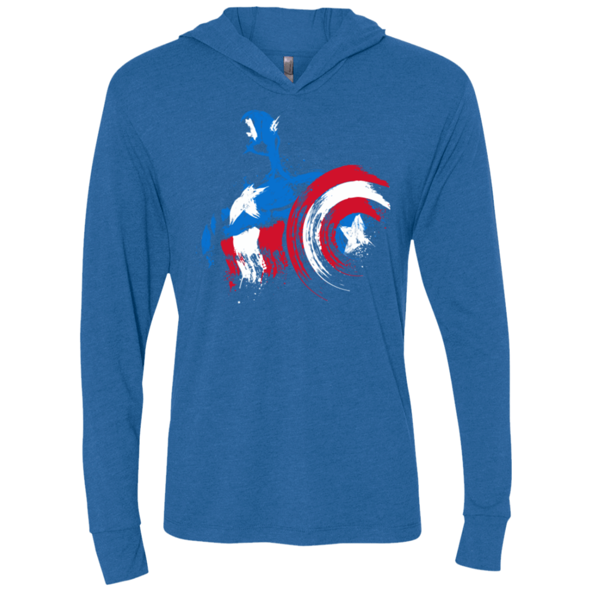 T-Shirts Vintage Royal / X-Small Captain Triblend Long Sleeve Hoodie Tee