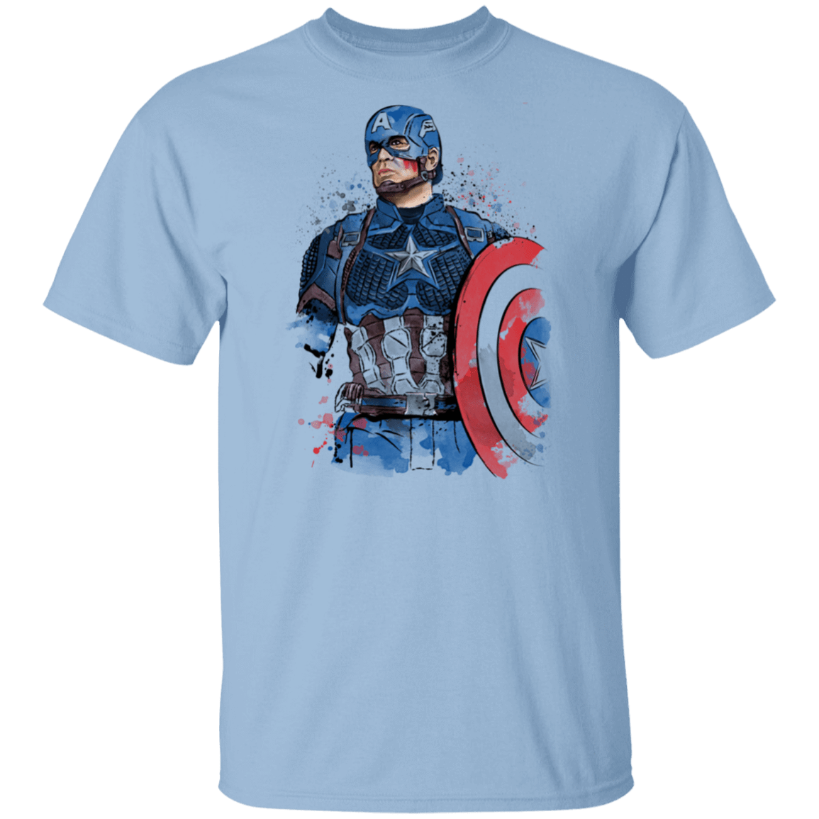 T-Shirts Light Blue / S Captain Watercolor T-Shirt