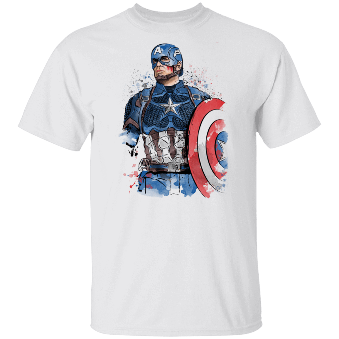 T-Shirts White / S Captain Watercolor T-Shirt