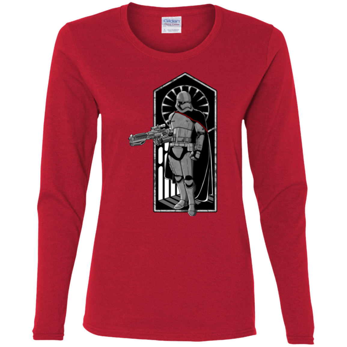 T-Shirts Red / S Captain Women's Long Sleeve T-Shirt