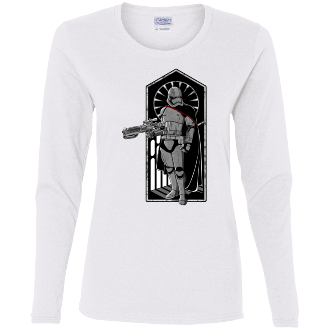 T-Shirts White / S Captain Women's Long Sleeve T-Shirt