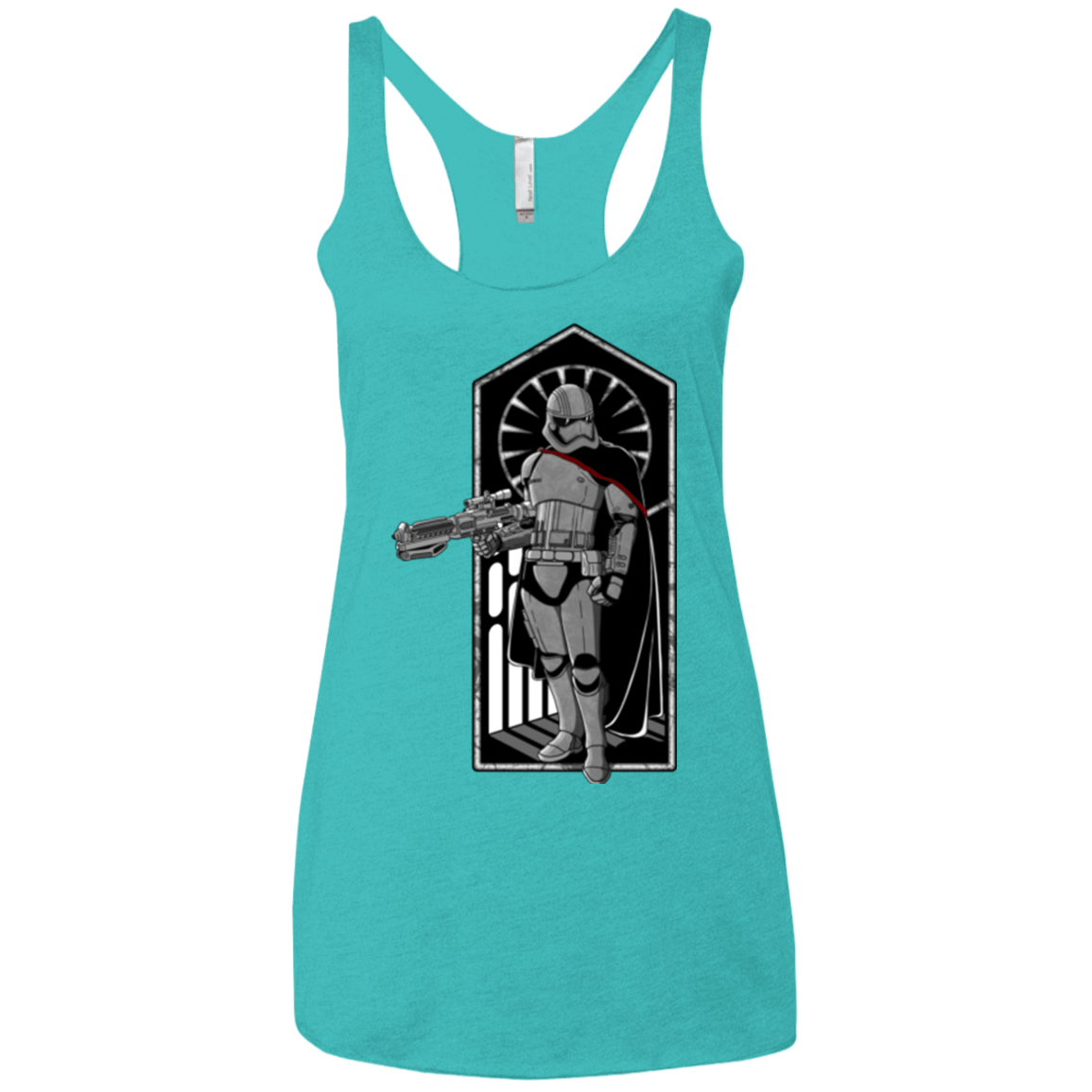 T-Shirts Tahiti Blue / X-Small Captain Women's Triblend Racerback Tank