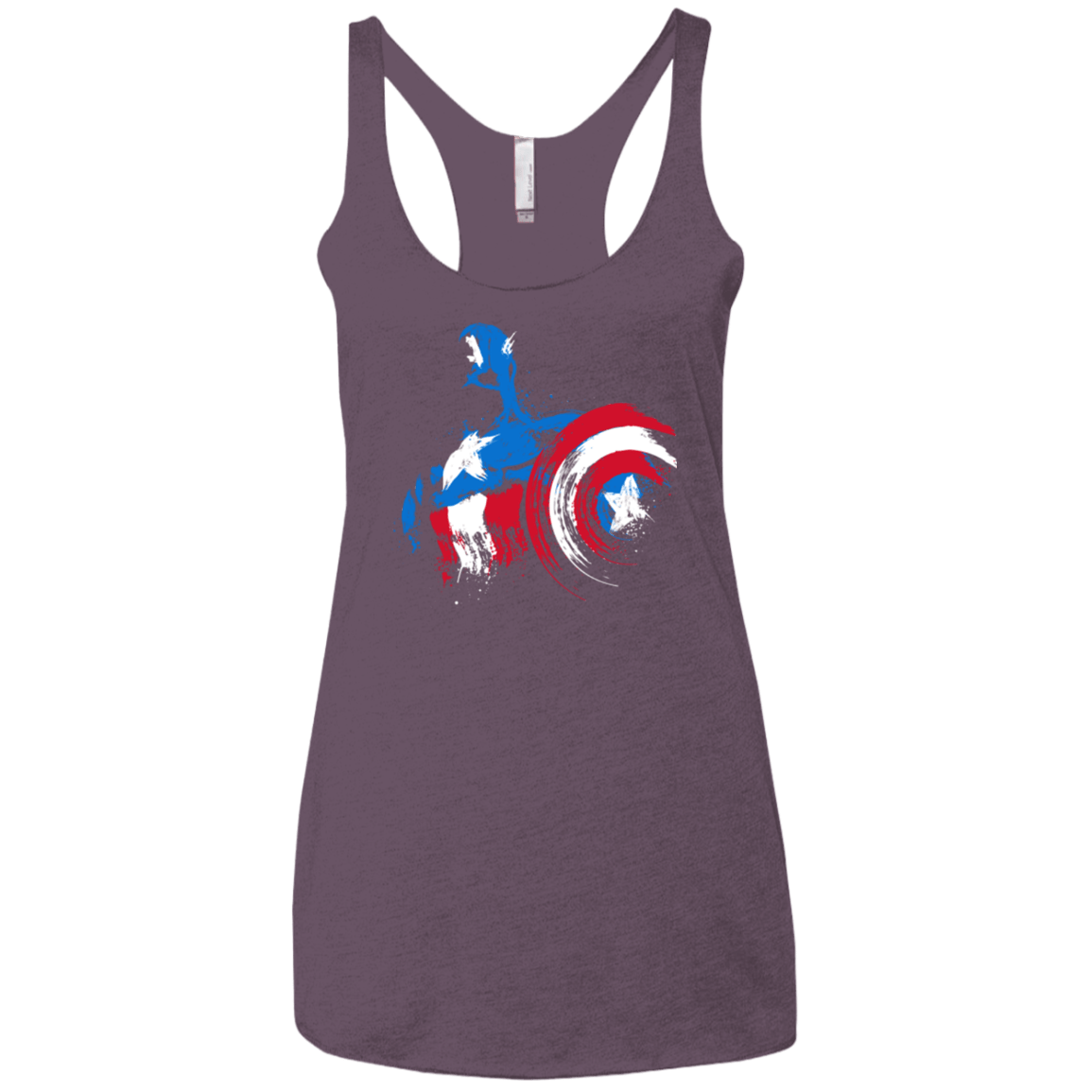 T-Shirts Vintage Purple / X-Small Captain Women's Triblend Racerback Tank