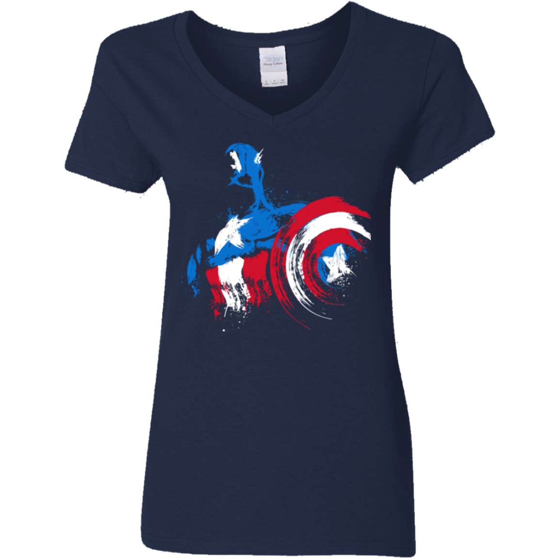 T-Shirts Navy / S Captain Women's V-Neck T-Shirt