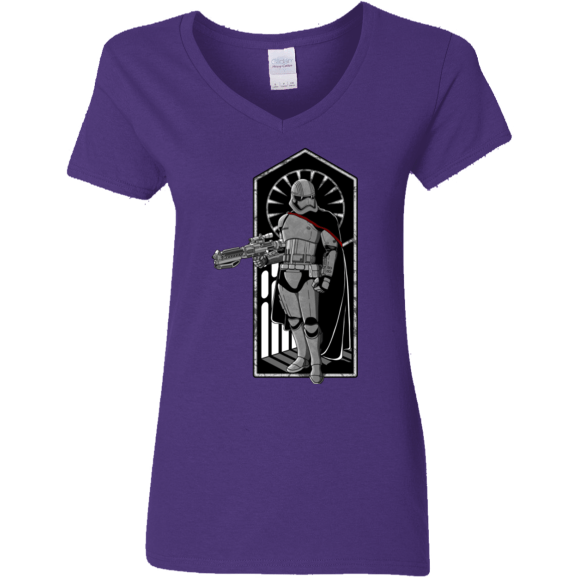 T-Shirts Purple / S Captain Women's V-Neck T-Shirt