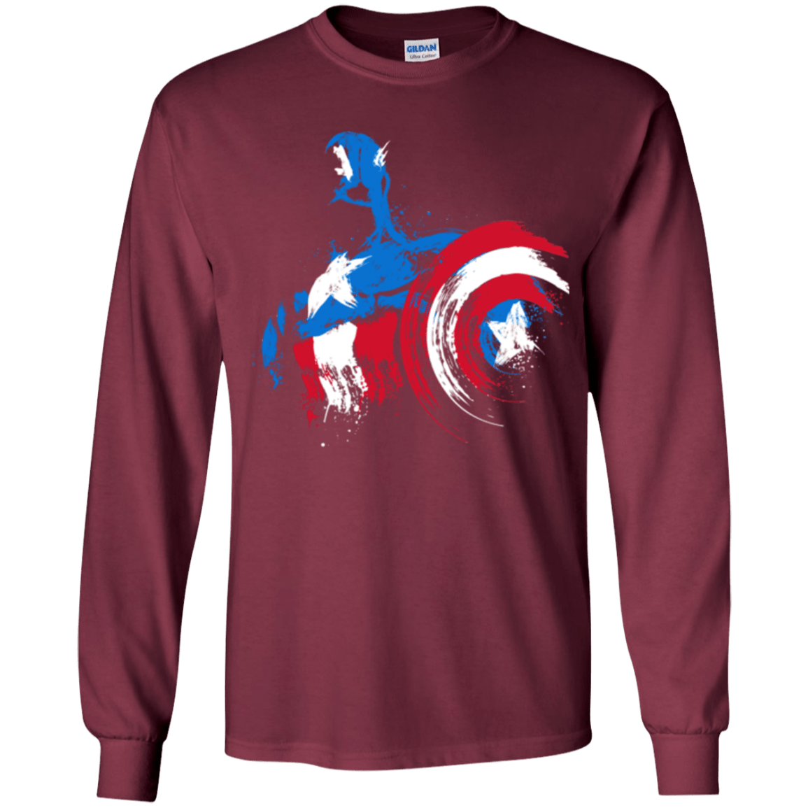 T-Shirts Maroon / YS Captain Youth Long Sleeve T-Shirt