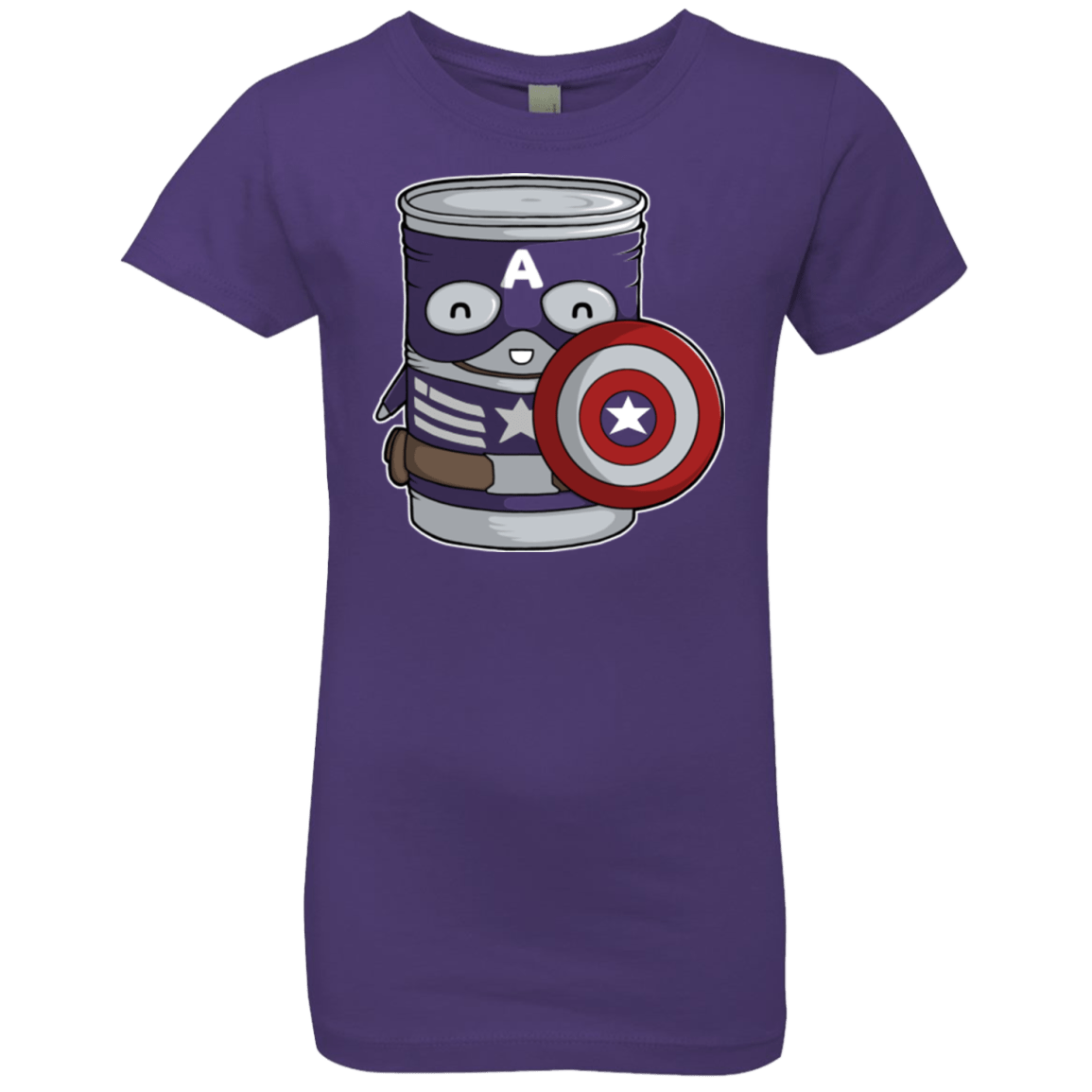 T-Shirts Purple Rush / YXS CapTin America Girls Premium T-Shirt