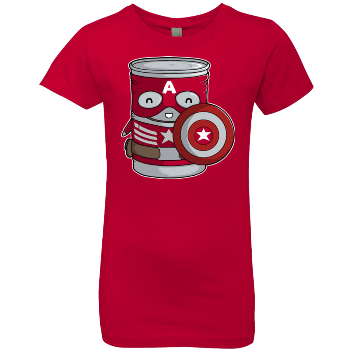 T-Shirts Red / YXS CapTin America Girls Premium T-Shirt