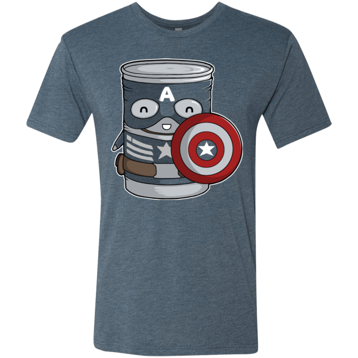 T-Shirts Indigo / Small CapTin America Men's Triblend T-Shirt