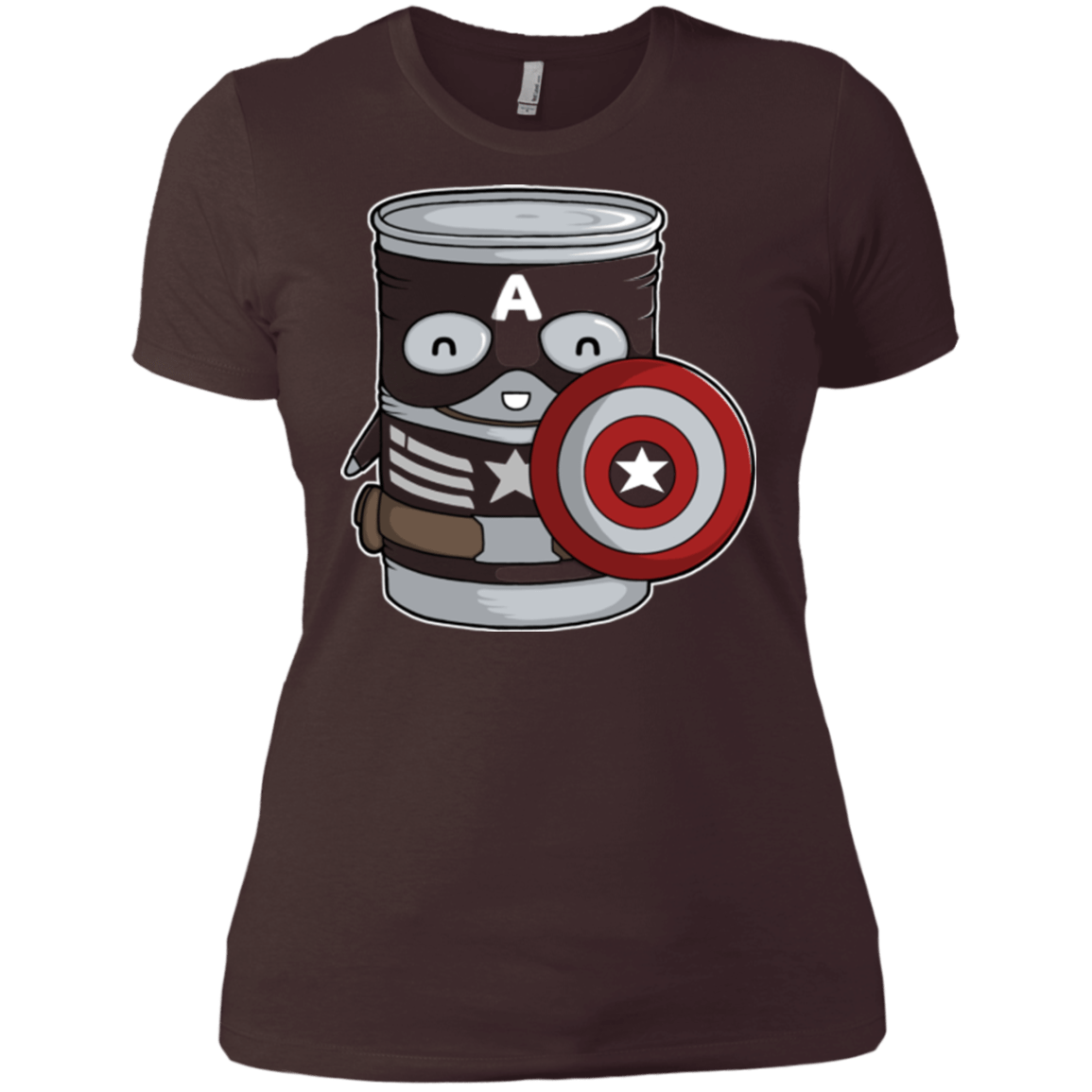 T-Shirts Dark Chocolate / X-Small CapTin America Women's Premium T-Shirt