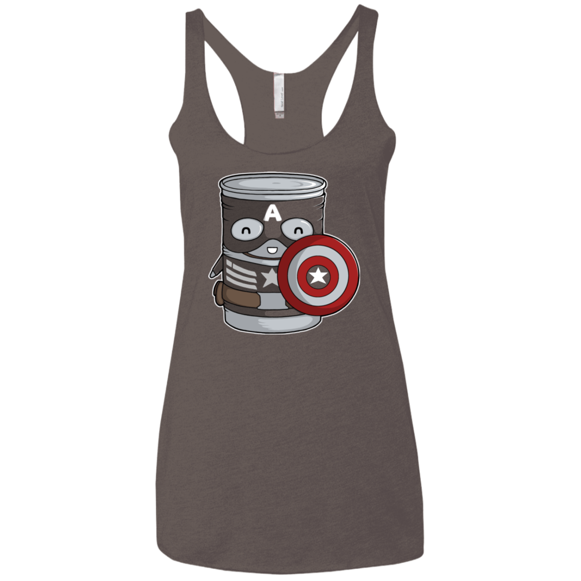 T-Shirts Macchiato / X-Small CapTin America Women's Triblend Racerback Tank