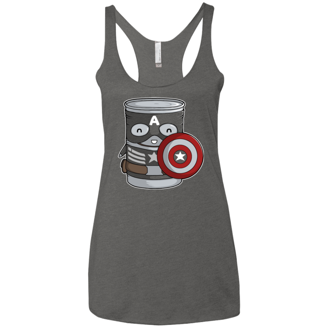 T-Shirts Premium Heather / X-Small CapTin America Women's Triblend Racerback Tank