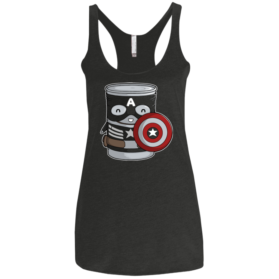 T-Shirts Vintage Black / X-Small CapTin America Women's Triblend Racerback Tank