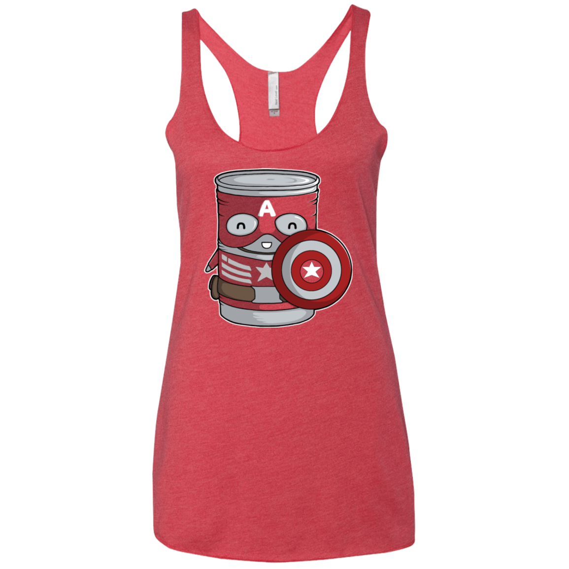 T-Shirts Vintage Red / X-Small CapTin America Women's Triblend Racerback Tank