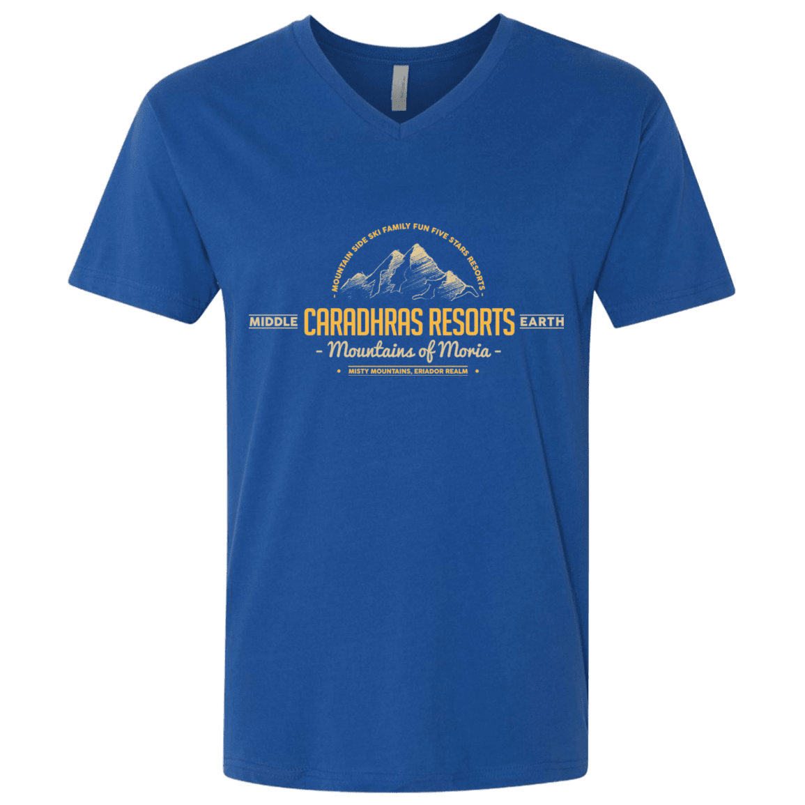 T-Shirts Royal / X-Small Caradhras Resorts Men's Premium V-Neck
