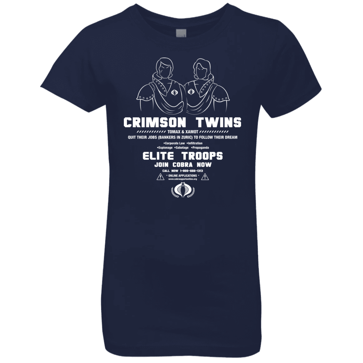 T-Shirts Midnight Navy / YXS Career Opportunities Girls Premium T-Shirt
