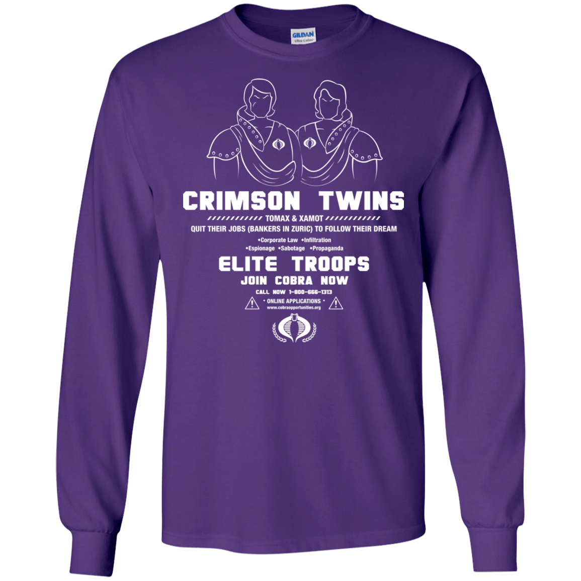 T-Shirts Purple / S Career Opportunities Men's Long Sleeve T-Shirt