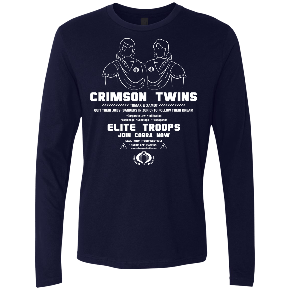 T-Shirts Midnight Navy / S Career Opportunities Men's Premium Long Sleeve