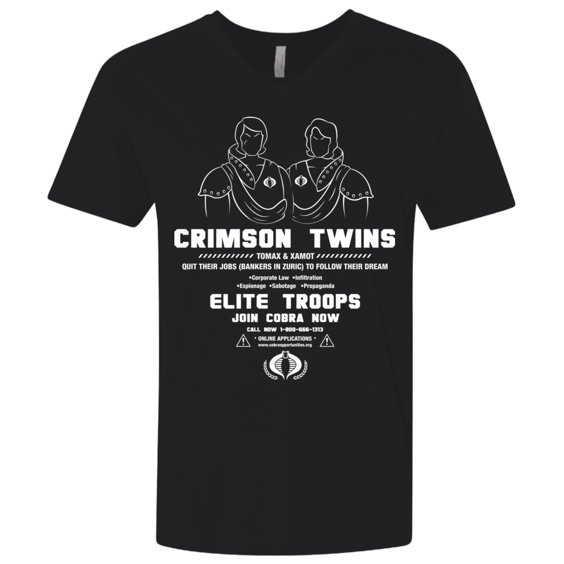 T-Shirts Black / X-Small Career Opportunities Men's Premium V-Neck