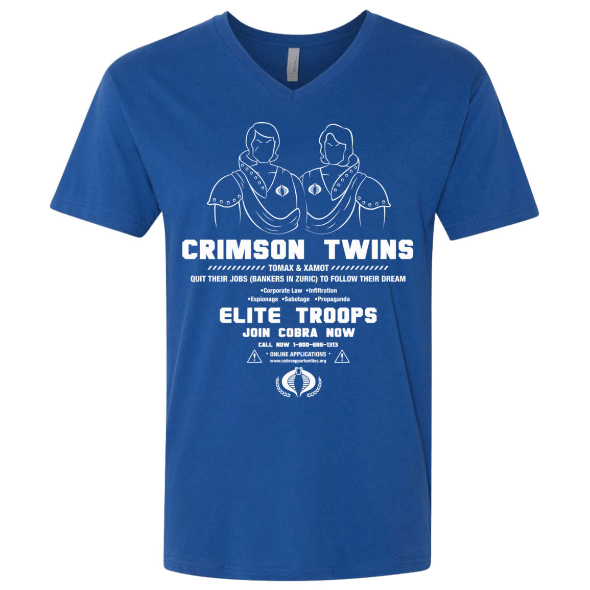 T-Shirts Royal / X-Small Career Opportunities Men's Premium V-Neck