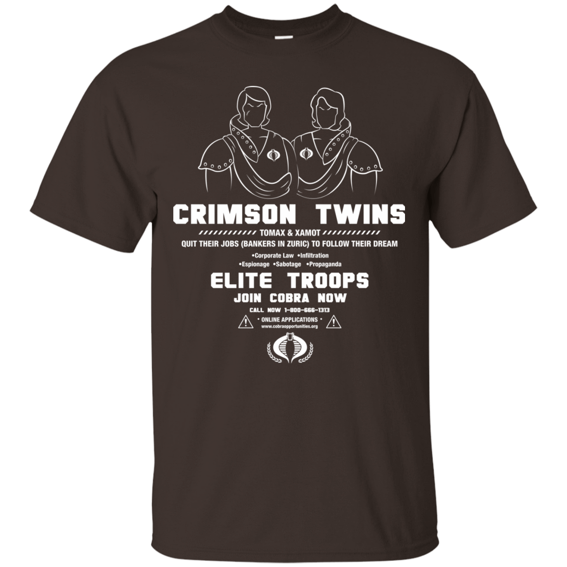 T-Shirts Dark Chocolate / S Career Opportunities T-Shirt