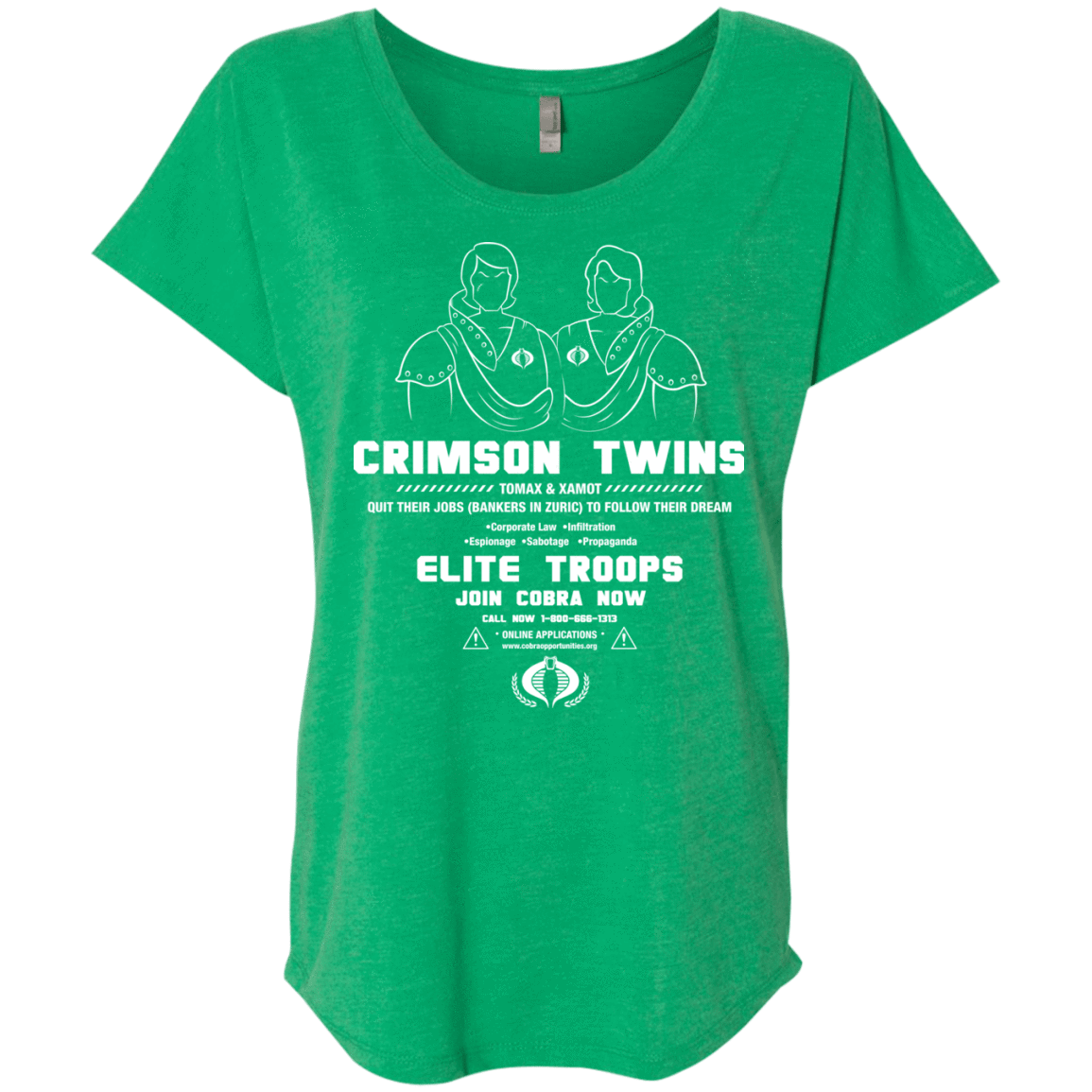 T-Shirts Envy / X-Small Career Opportunities Triblend Dolman Sleeve