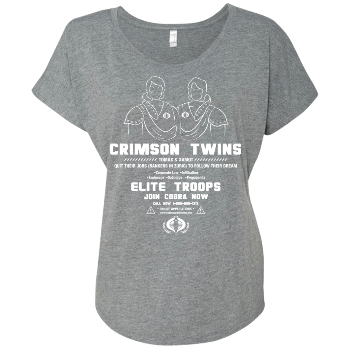 T-Shirts Premium Heather / X-Small Career Opportunities Triblend Dolman Sleeve