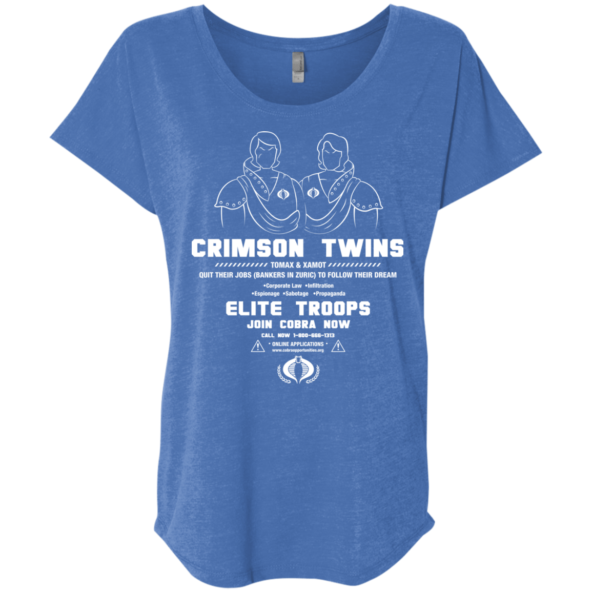 T-Shirts Vintage Royal / X-Small Career Opportunities Triblend Dolman Sleeve