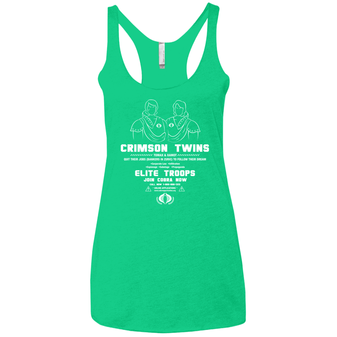 T-Shirts Envy / X-Small Career Opportunities Women's Triblend Racerback Tank