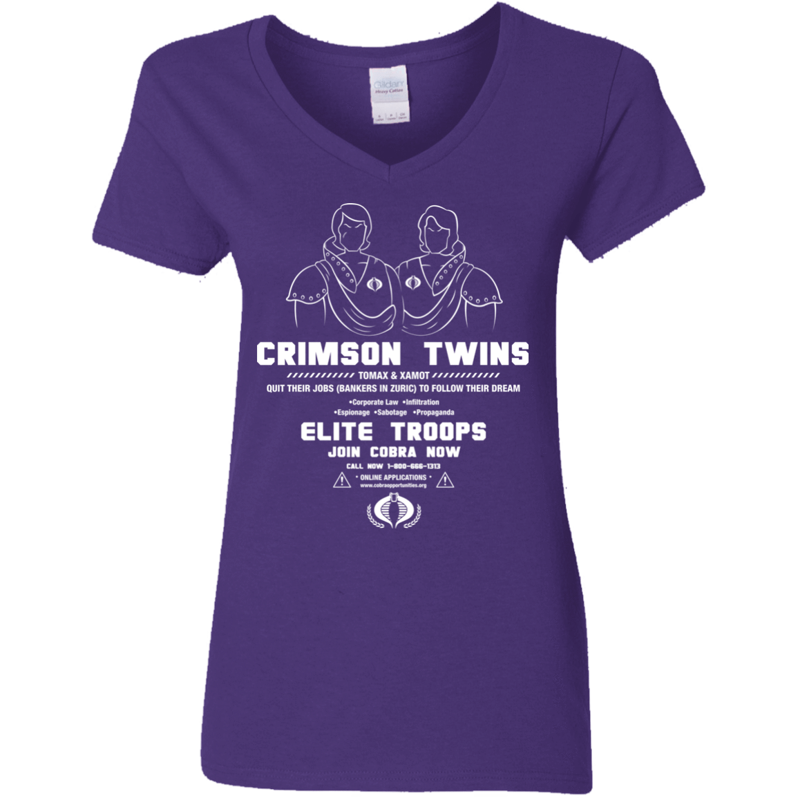 T-Shirts Purple / S Career Opportunities Women's V-Neck T-Shirt