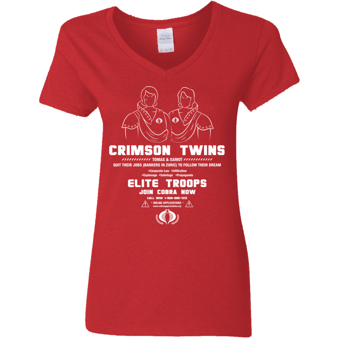 T-Shirts Red / S Career Opportunities Women's V-Neck T-Shirt