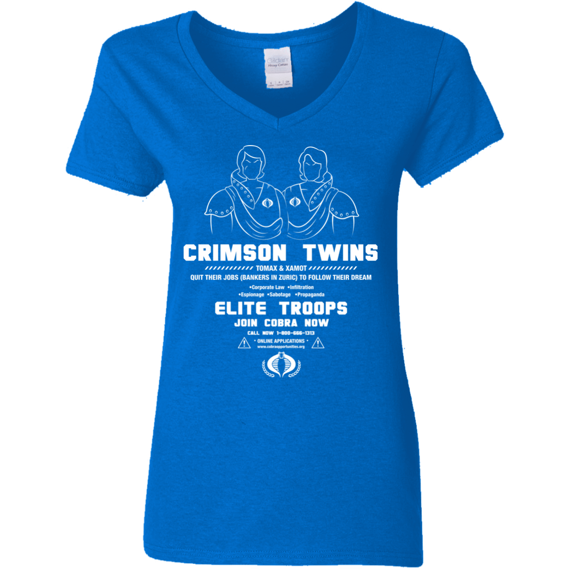 T-Shirts Royal / S Career Opportunities Women's V-Neck T-Shirt