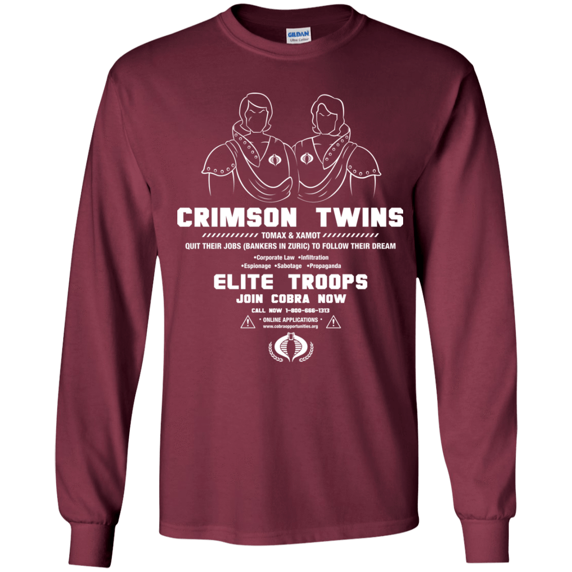 T-Shirts Maroon / YS Career Opportunities Youth Long Sleeve T-Shirt