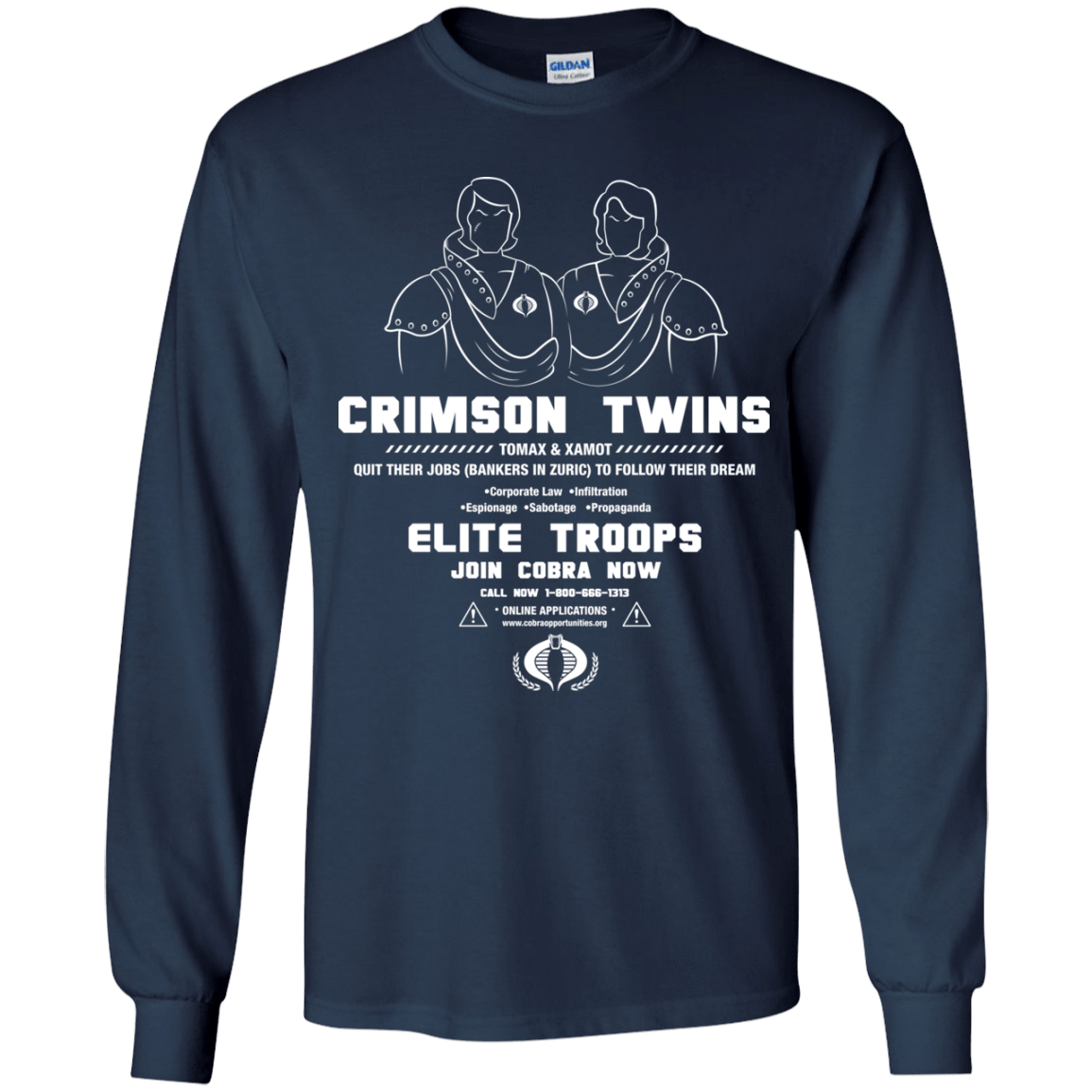 T-Shirts Navy / YS Career Opportunities Youth Long Sleeve T-Shirt