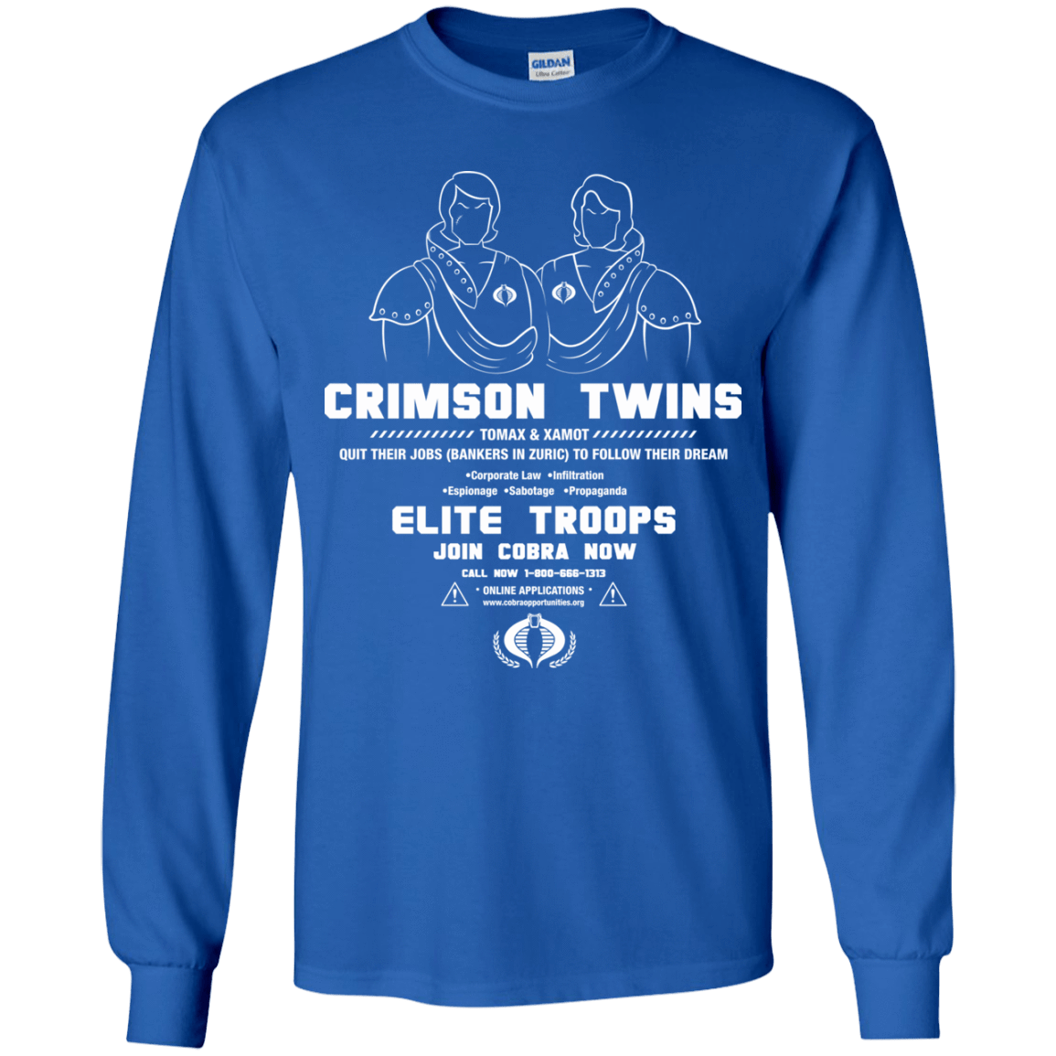 T-Shirts Royal / YS Career Opportunities Youth Long Sleeve T-Shirt