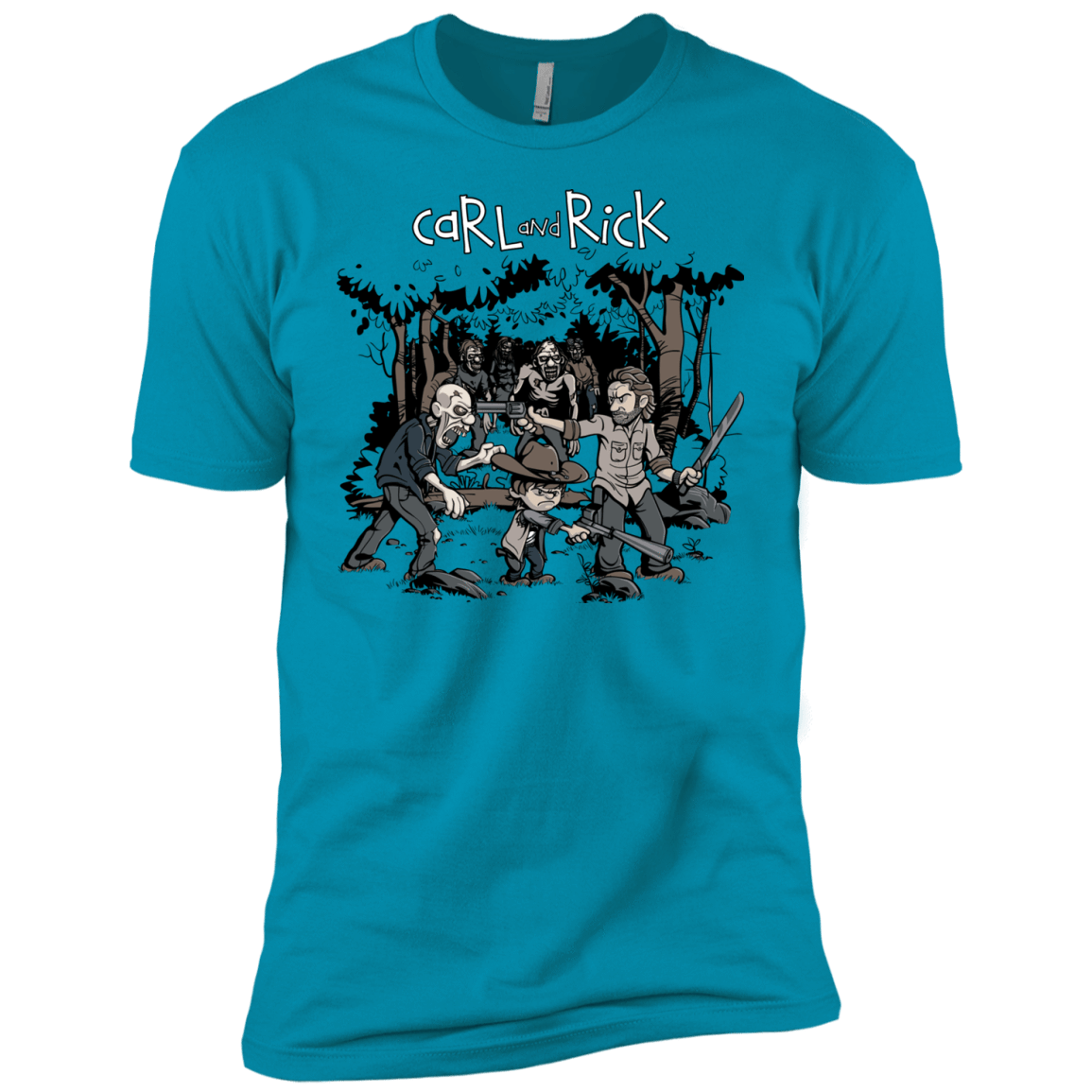 T-Shirts Turquoise / YXS Carl & Rick Boys Premium T-Shirt