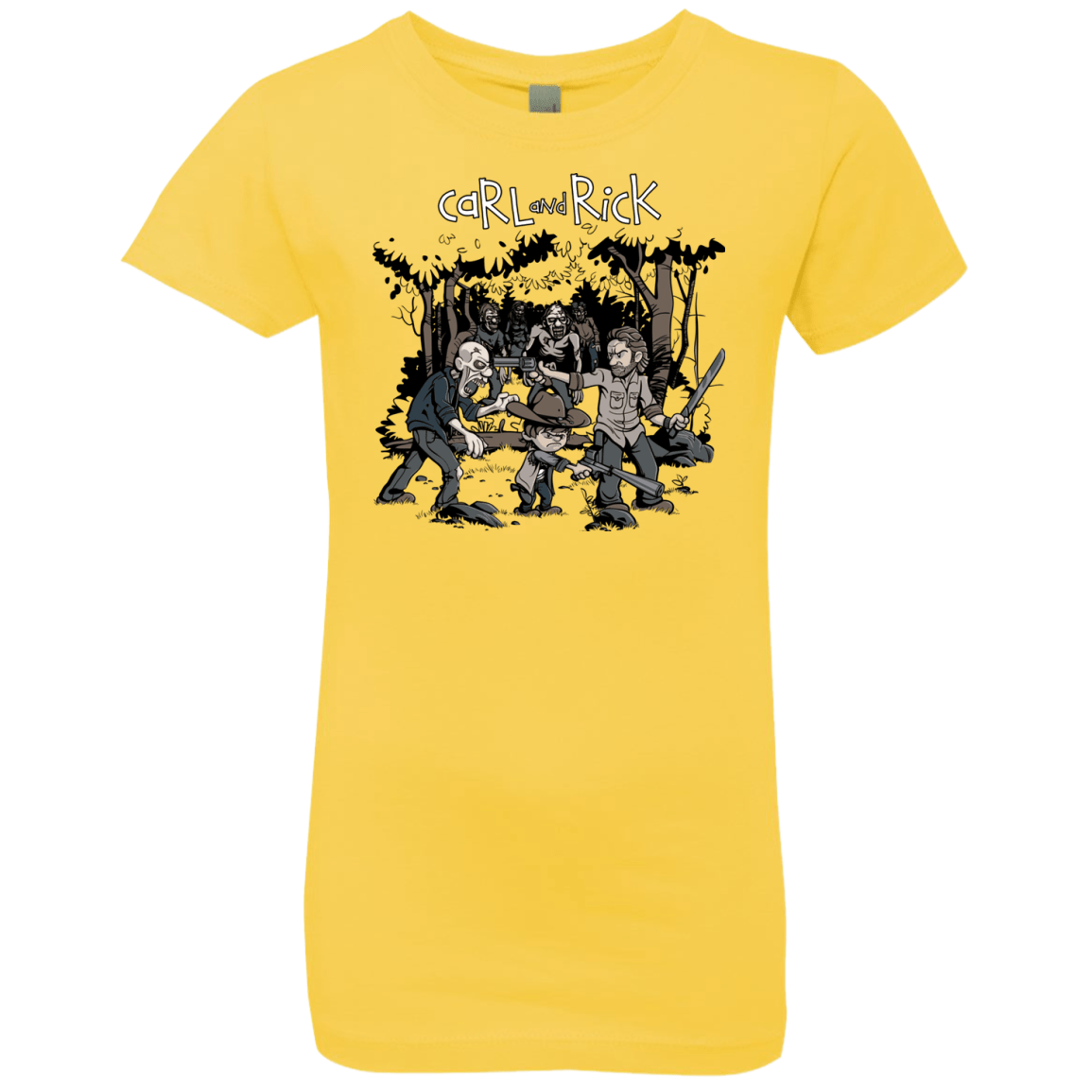 T-Shirts Vibrant Yellow / YXS Carl & Rick Girls Premium T-Shirt